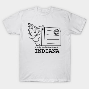 A funny map of Indiana 2 T-Shirt